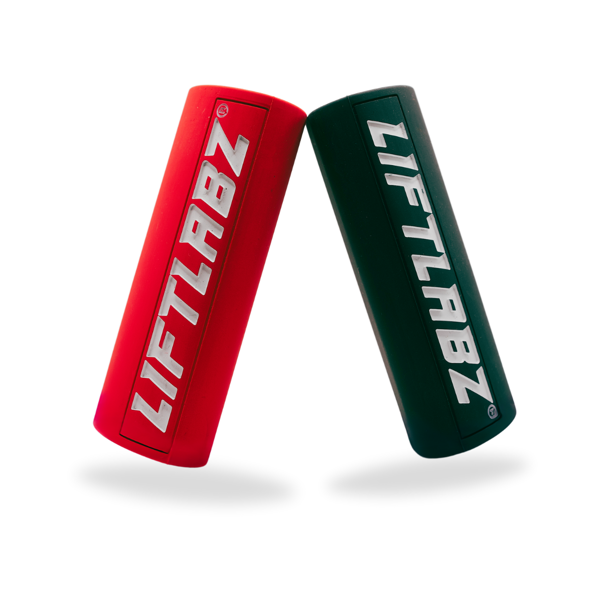 Red and green PUMPZ performance grips